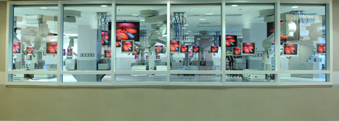 View of the Demonstration Lab from the Lounge Area 