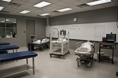 Simulation Classroom available in the Student Learning Center