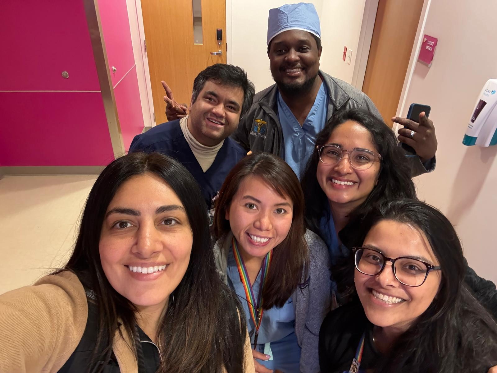 LSU Pediatrics Fellows Taking Selfie at CHNO