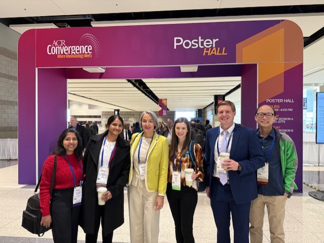 residents and fellows at conference