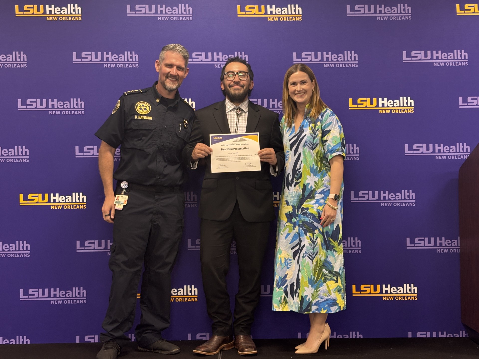 Winner of best oral presentation