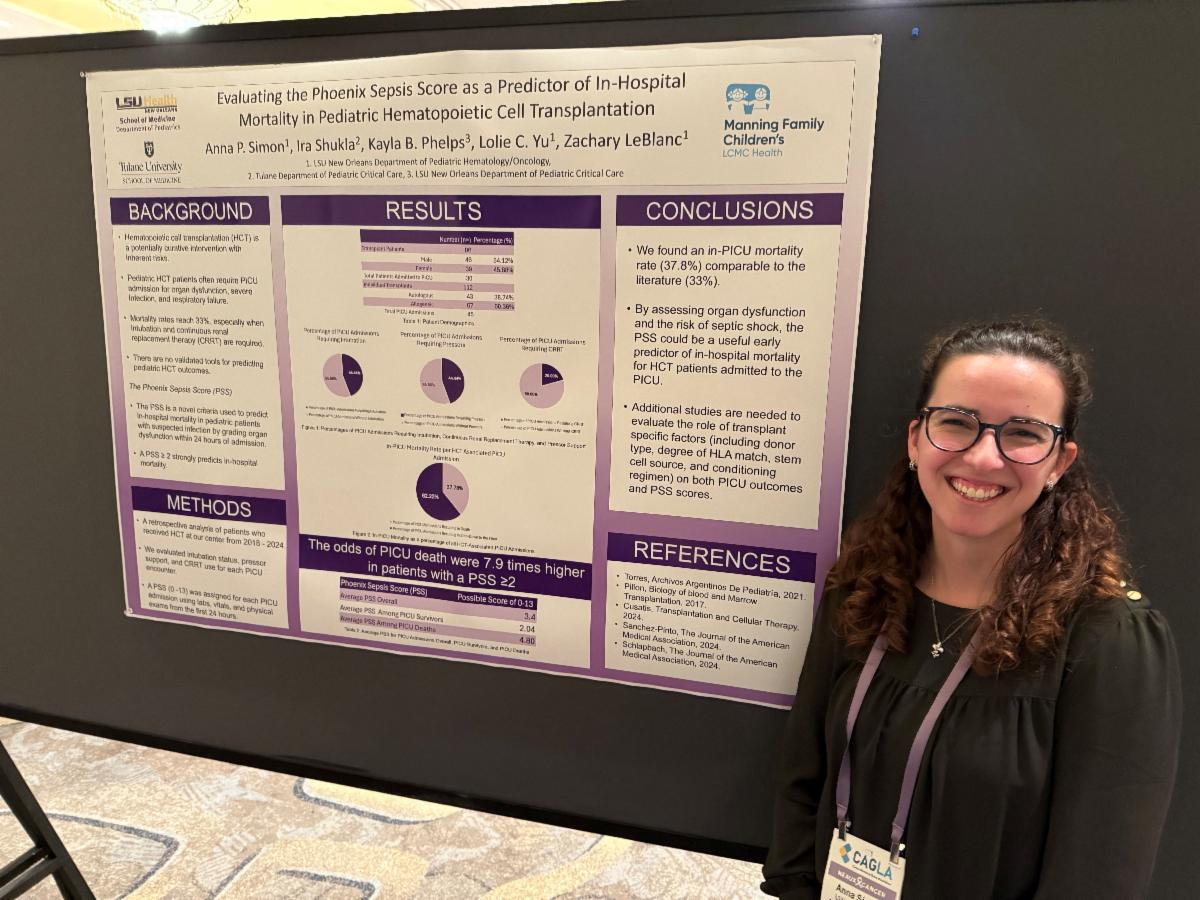 Peds resident presents her poster