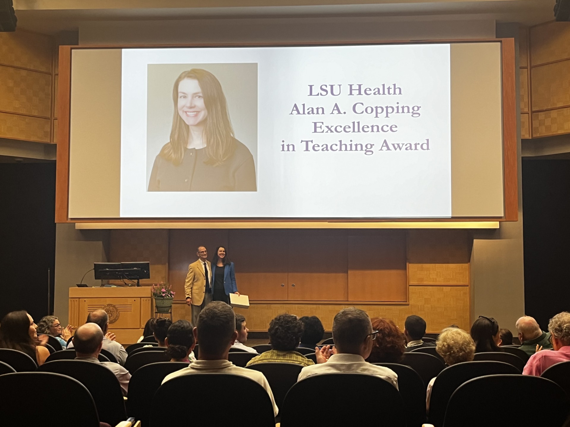 Dr. Wennerstrom receives Copping Award