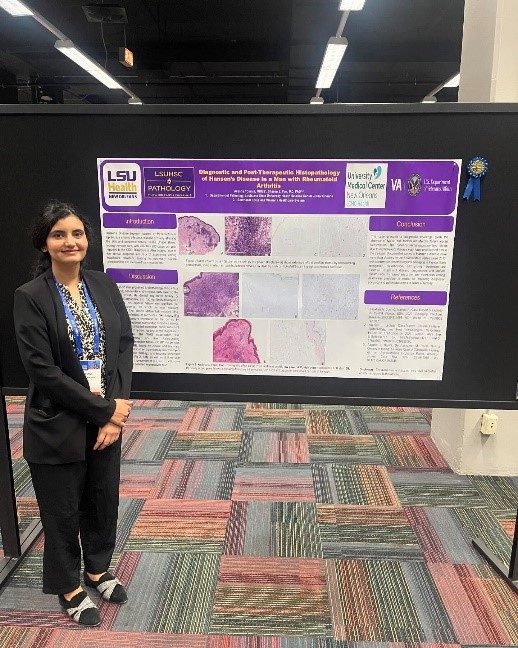 Dr. Younus with her poster