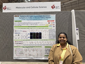 Dr. Swati Sharma with her poster
