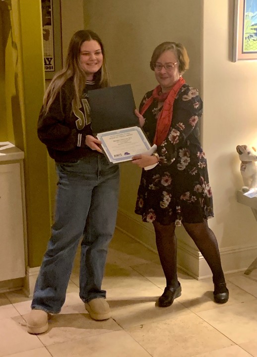 Meagan Donovan receives award