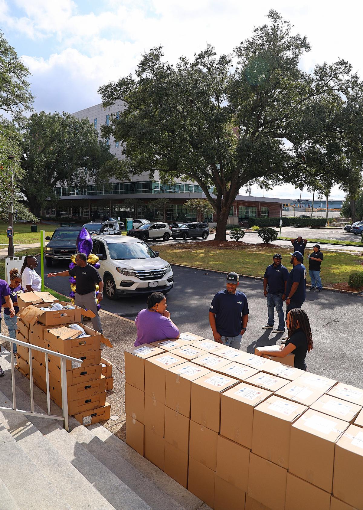 Pediatric department food drive