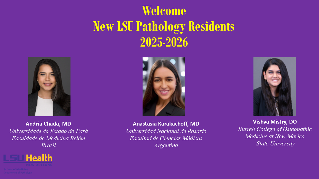 new pathology residents
