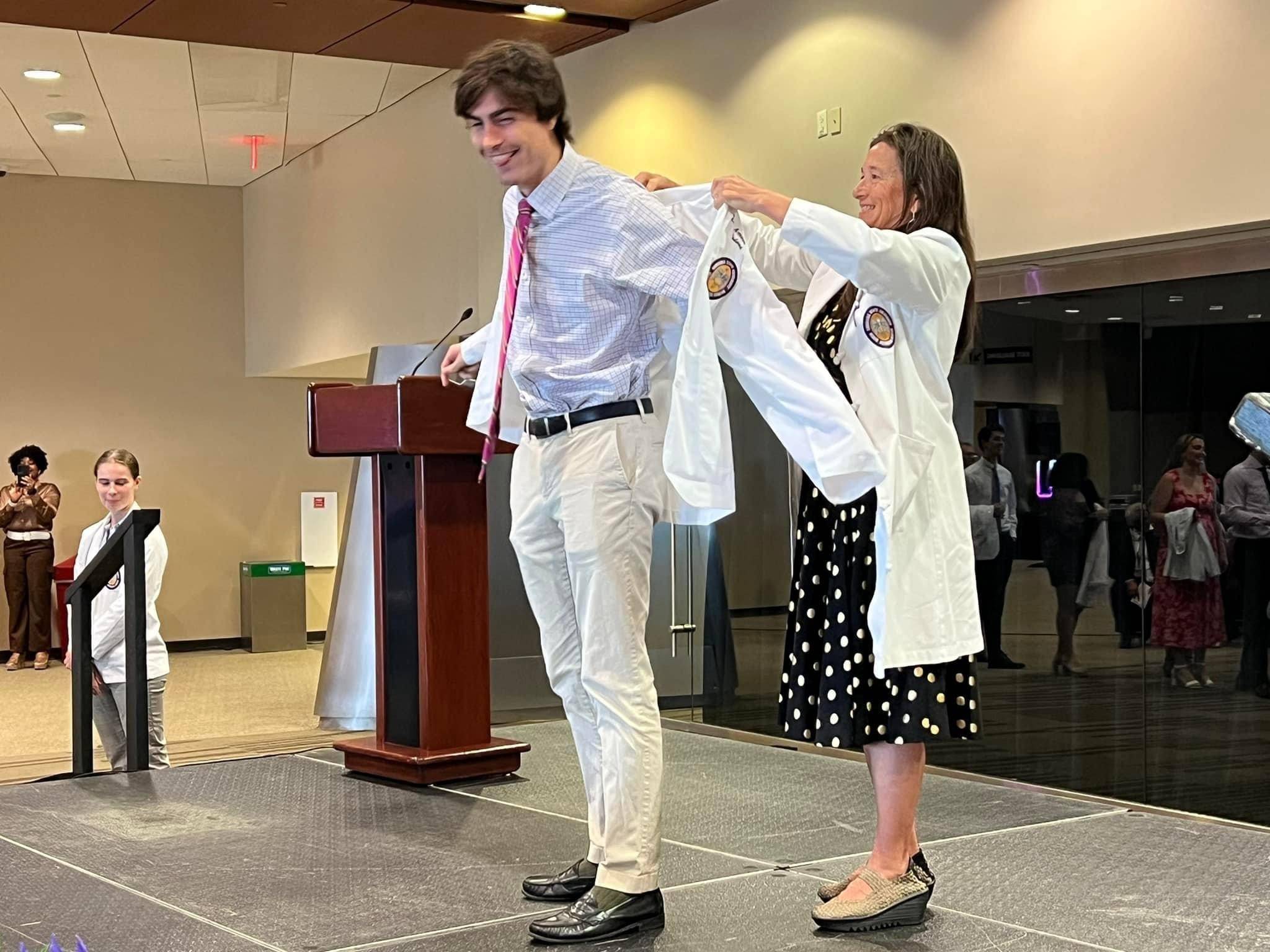white coat
