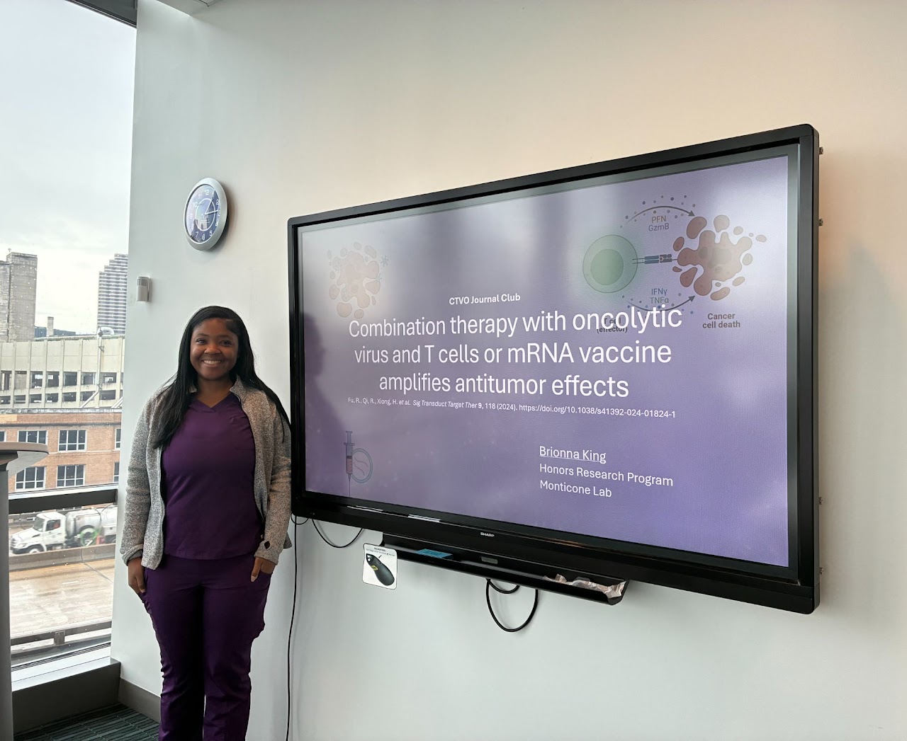 August 2025 - Brionna presented at the CTVO Journal Club at the LSU-LCMC Cancer Center