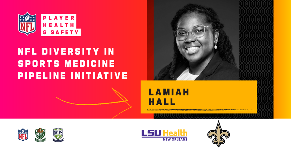 NFL Diversity in Sports Med LaMiah Hall Announcement