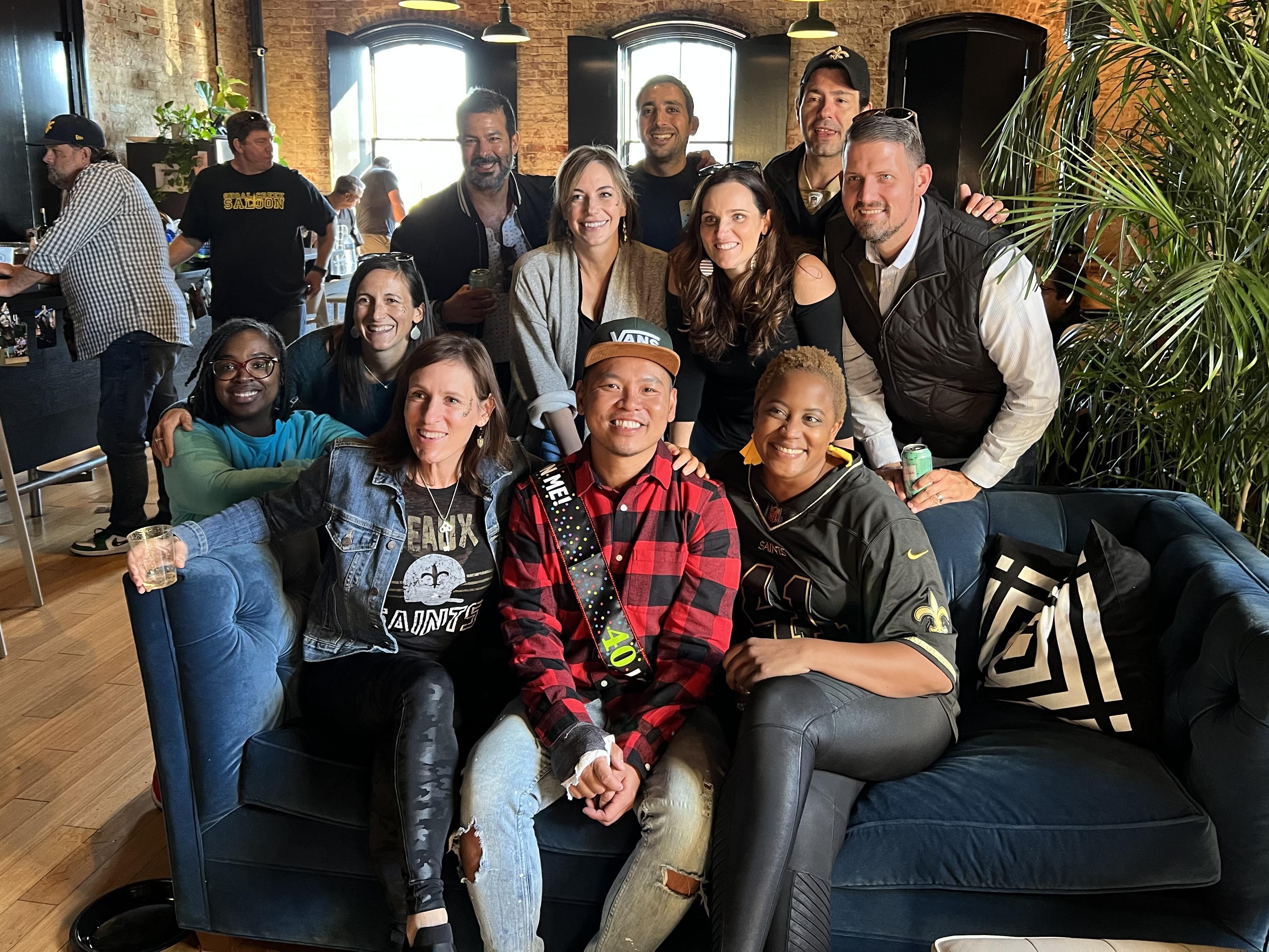 Emergency Medicine Fellows at Saints Game