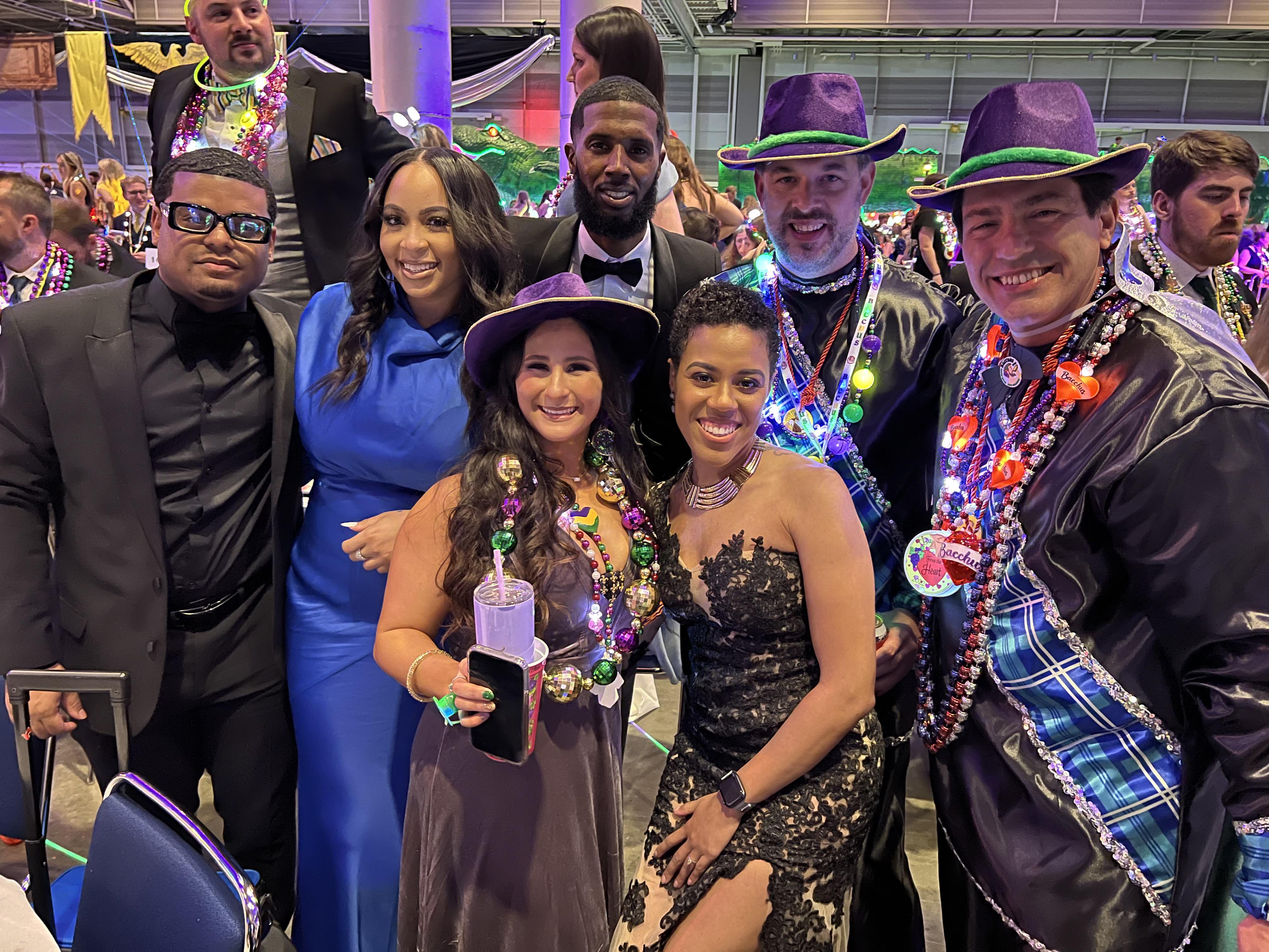 Emergency Medicine Fellows Celebrating Mardigras