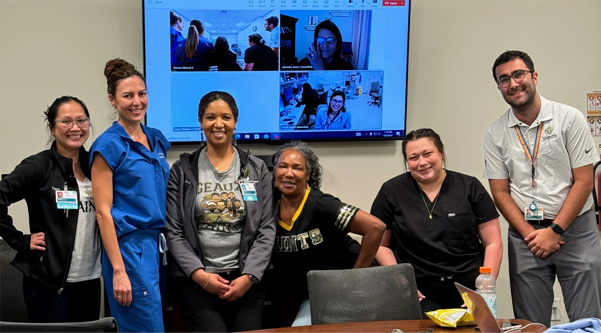 LSU Pediatric Neph Team Conducting Zoom Interview