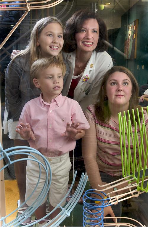 Dr Maria Velez With Child at Childrens Hospital