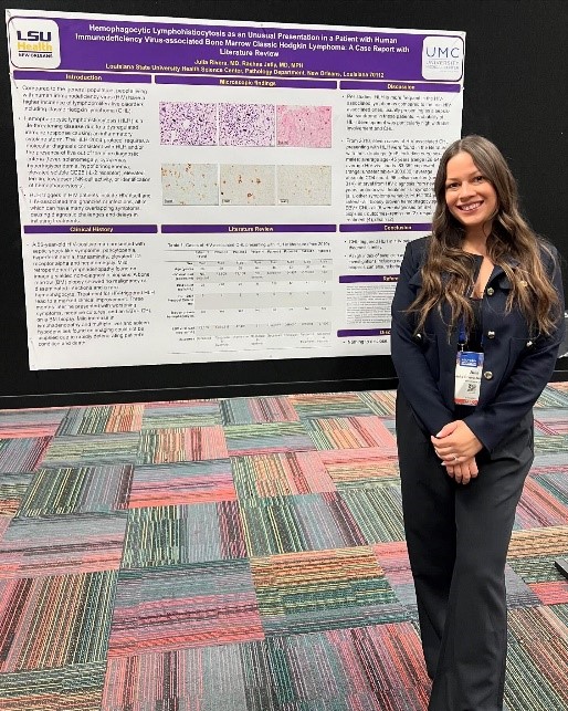 Dr. Rivera with poster