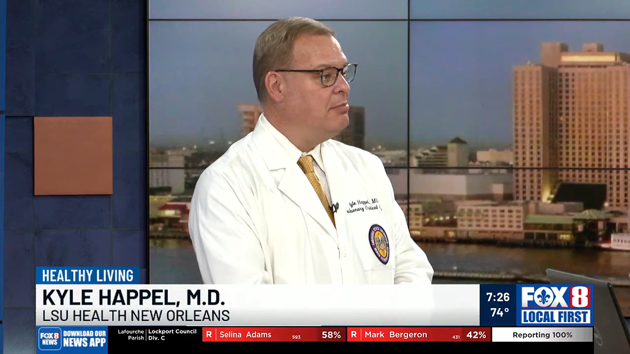 Dr. Happel being interviewed