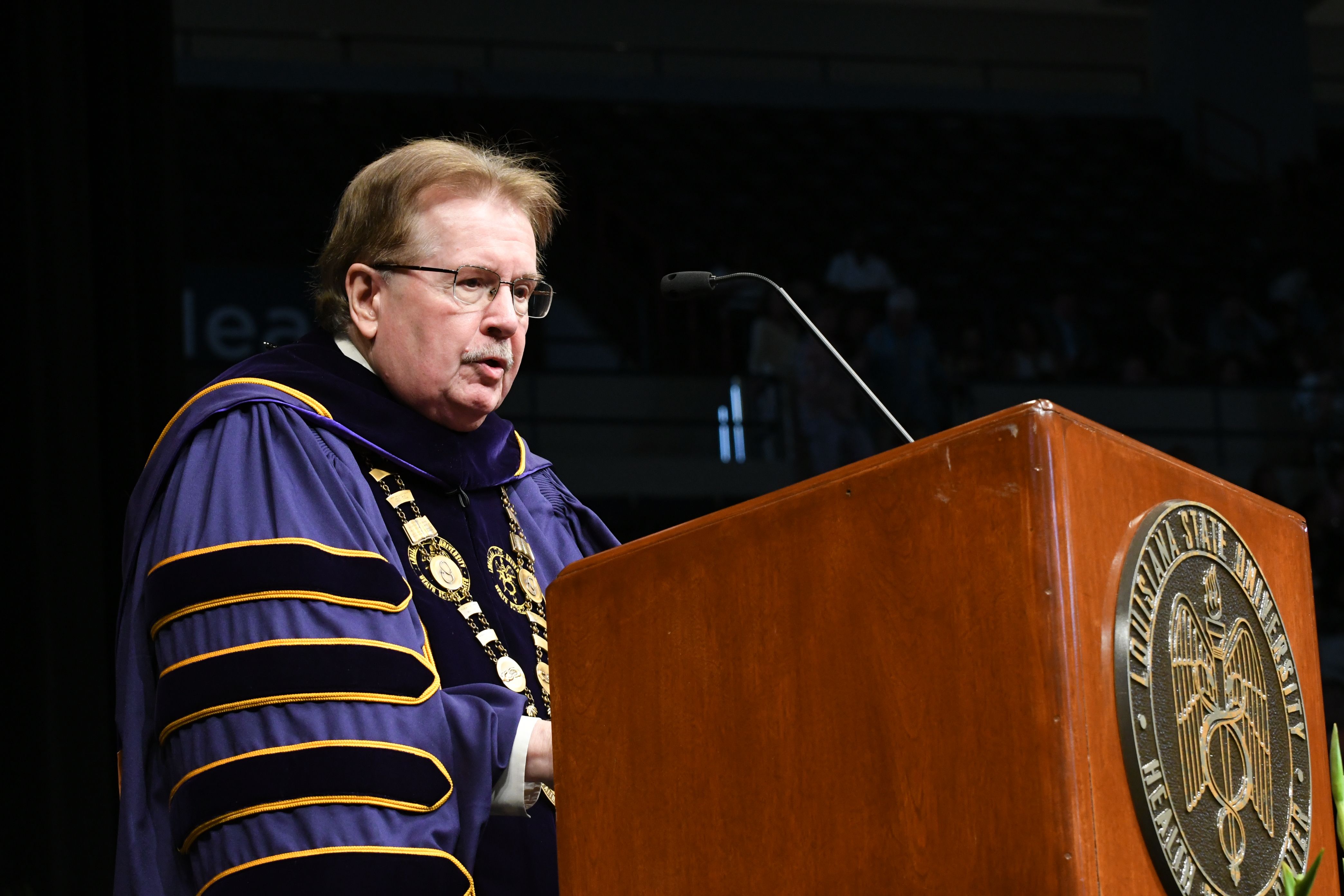 Dr. Nelson addresses crowd