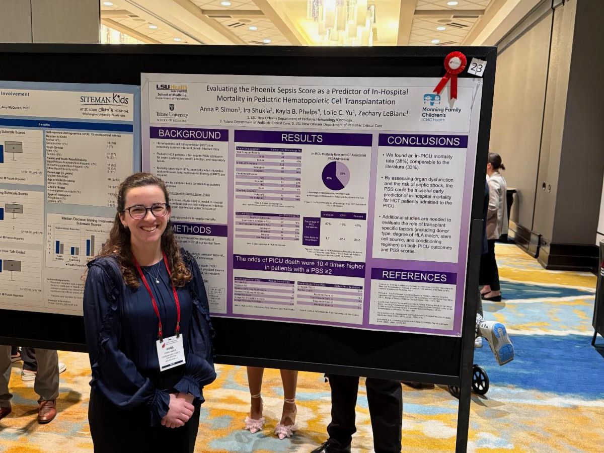 Dr. Simon with her poster