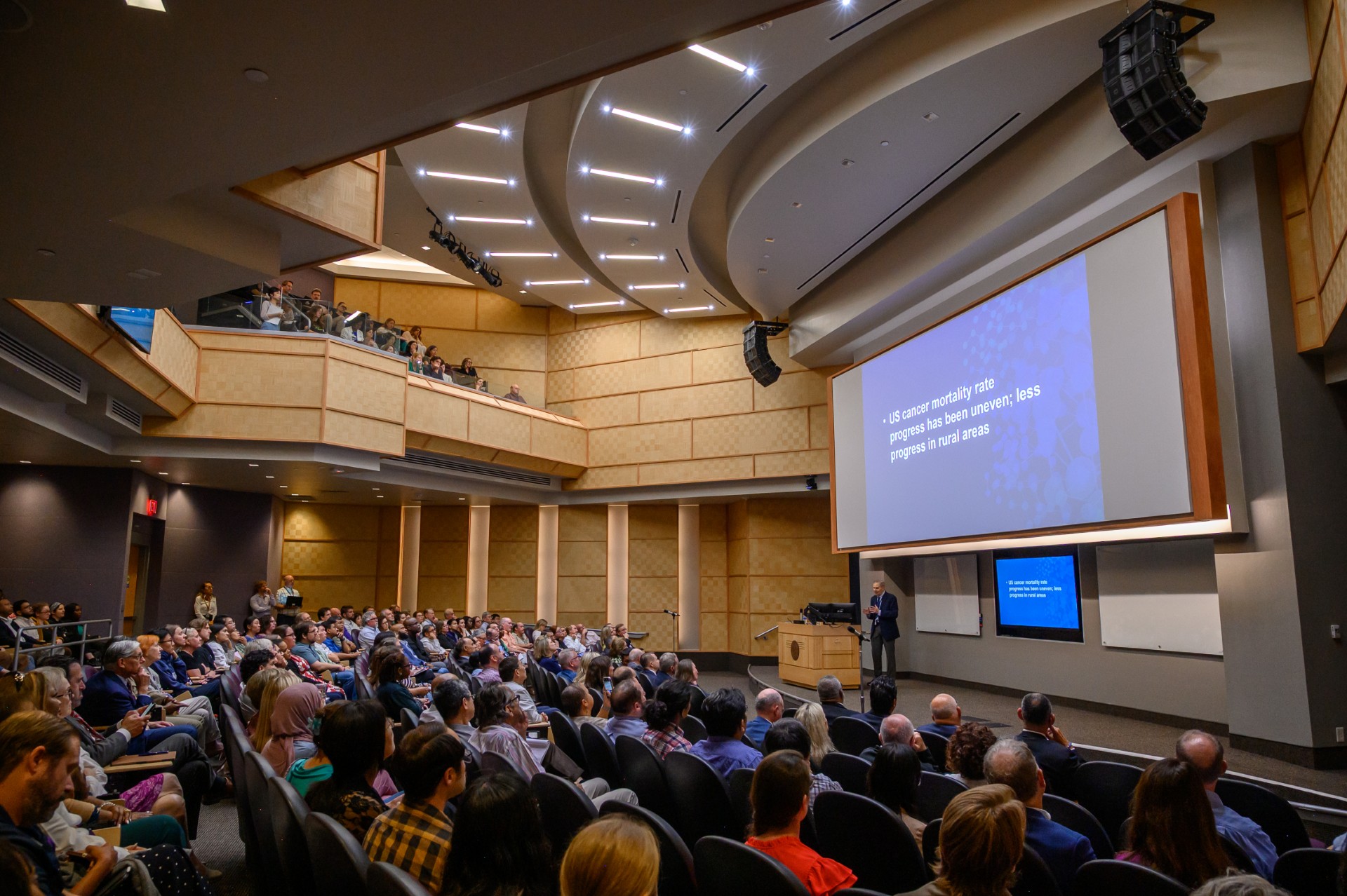 Dr. Lowy presents information