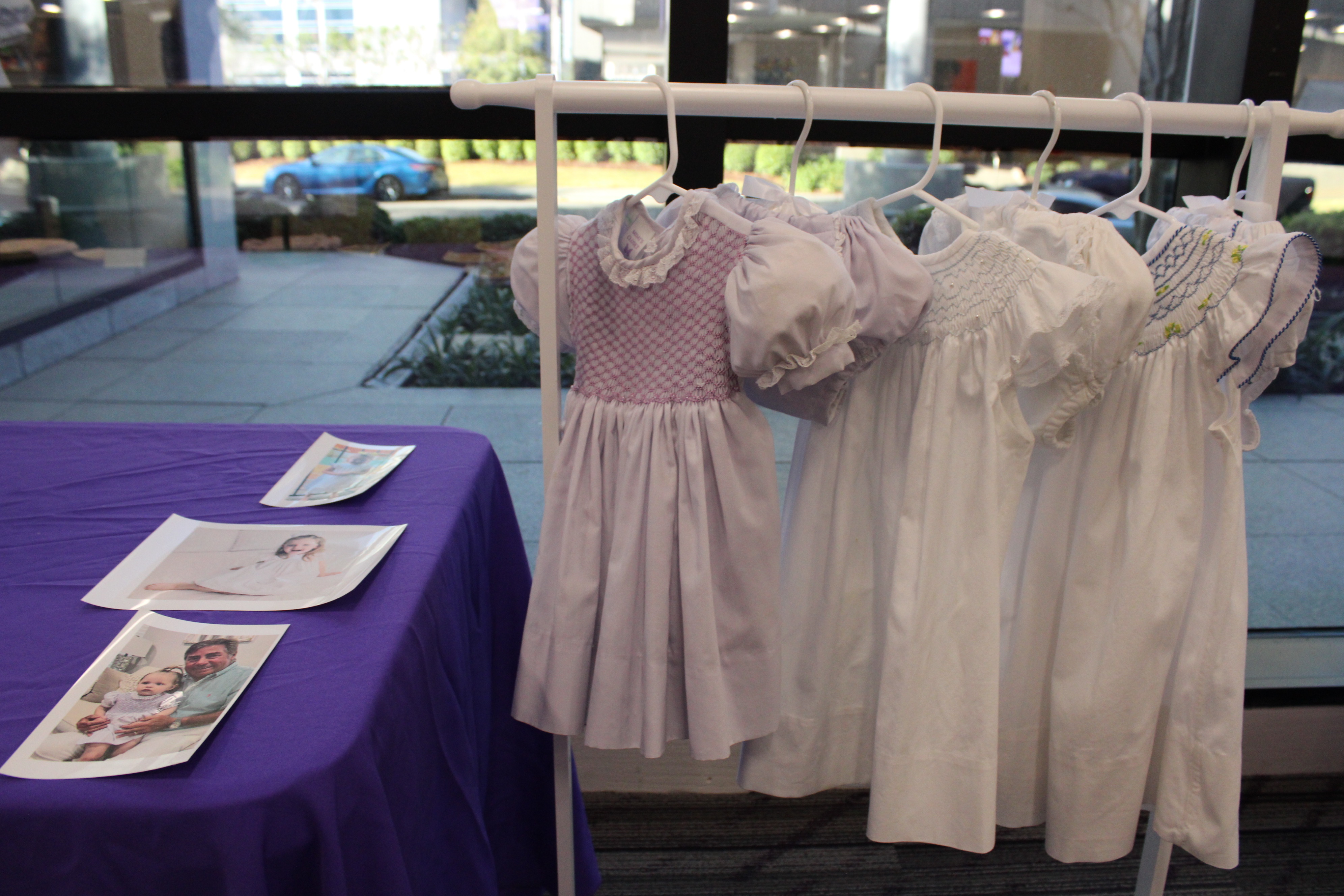 smocked dresses as part of the art event