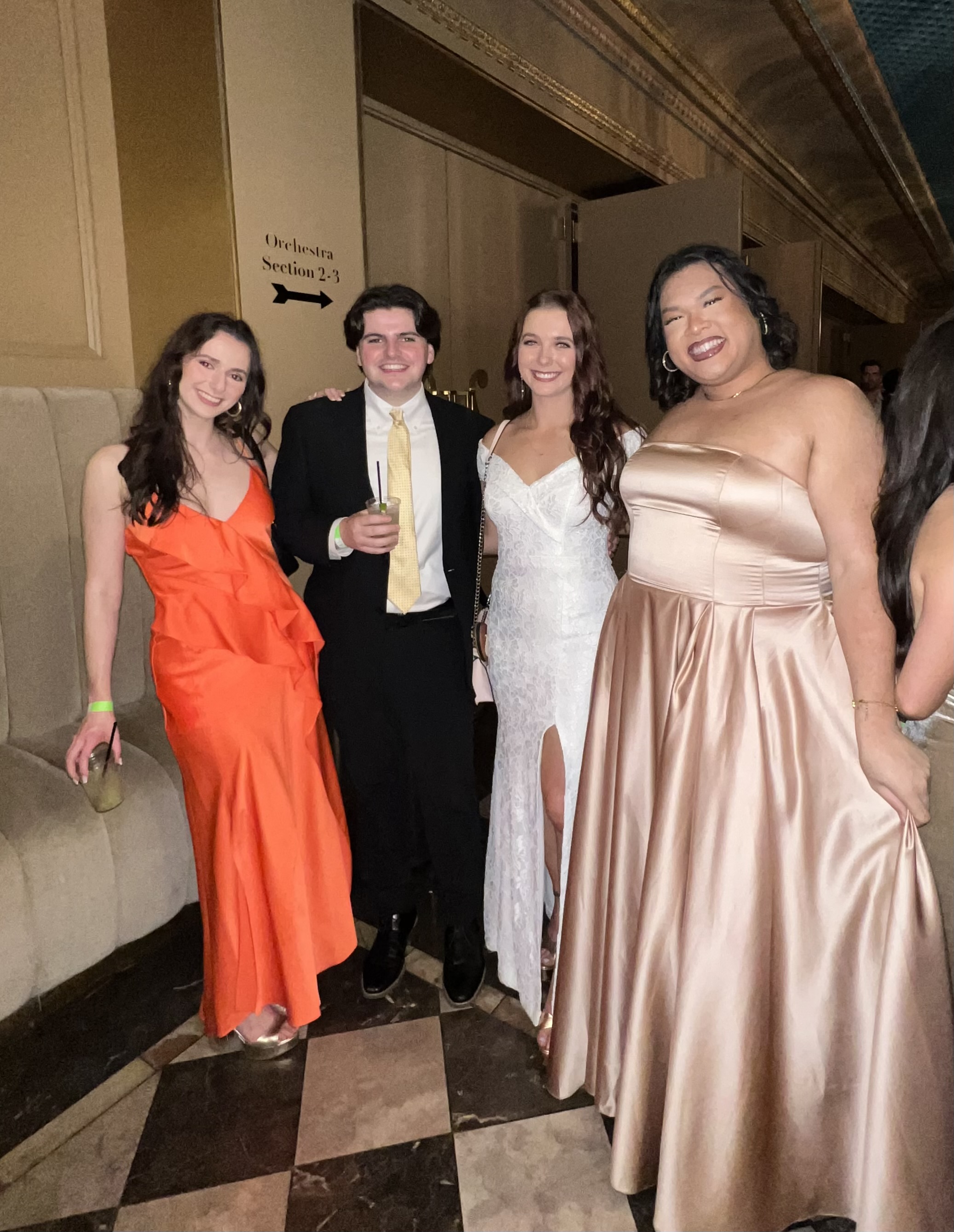 Gala attendees pose for the camera