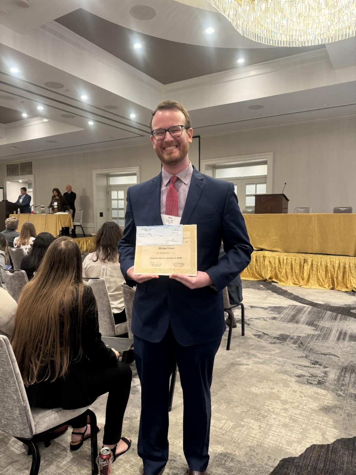 Michael Evers receives SSPR Travel Award