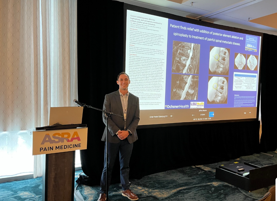 Dr. Jeff Mauras presents his case report.
